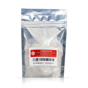 A sealed plastic pouch of Drummond TC Replacement Filters, 0.8µm, Sterile, 5 Pack (Drummond), with a red and white label is shown against a white background.