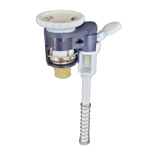A close-up of a Lock/Unlock Assembly for the Gilson Pipetman L & L Auto (2μL–1000μL) shows the white .cap, plastic parts, and base spring.