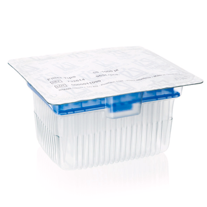 BrandTech Filtered, TipRack Refills, Blue, 50-1000 μL
