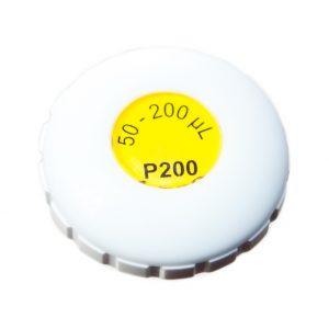 Pipetman Plunger Button Volume Setting, Ridged (Newer Style), P200 (Gilson)