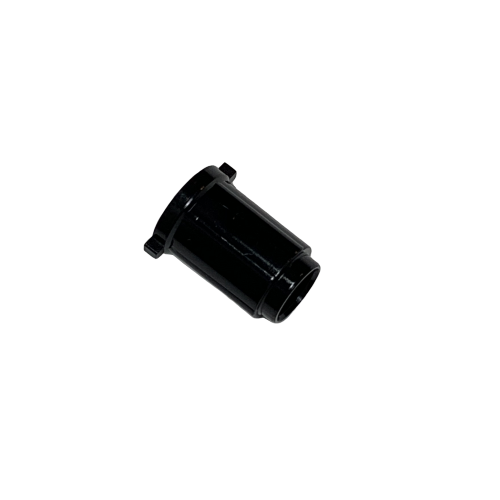 SA LH-727037 A small black cylindrical plastic connector with a flanged end and narrow opening, designed for Tacta Mechanical Spring Lock (Sartorius) pipettes, shown on a white background.