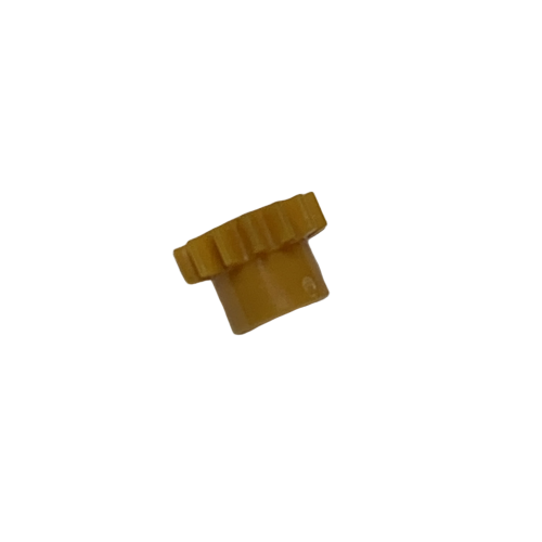 SA LH-727042 A small, yellow Tacta Mechanical Adjustment Gear (Sartorius) with a ridged edge is shown against a plain white background.