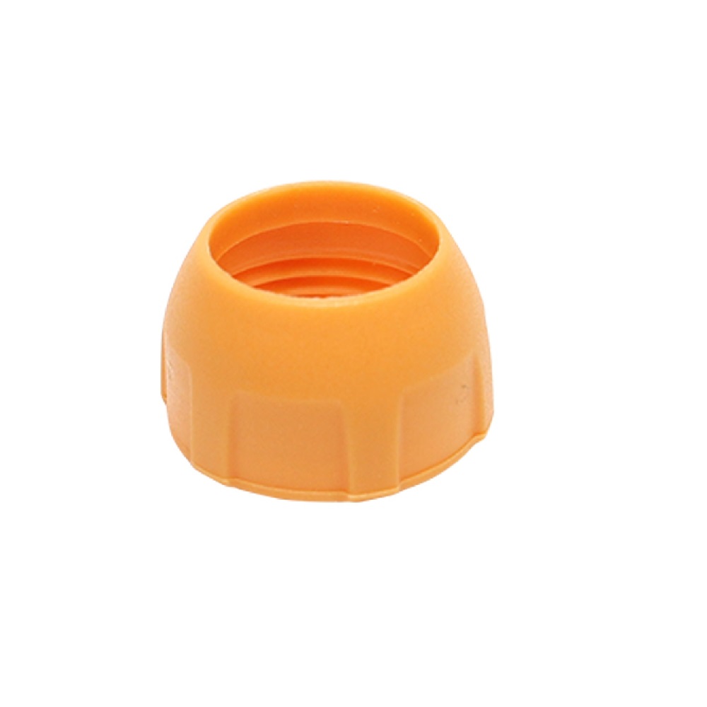 SALH_727052 Orange Tacta Mechanical Tip Cone Locking Ring (Sartorius), for single-channel pipettes (20μL, 100μL, 200μL, 1000μL), shown upright on a white background.