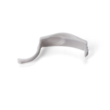 SA_LH-727022 Small, light gray plastic Tacta Mechanical Adjustment Cover featuring a curved arm.