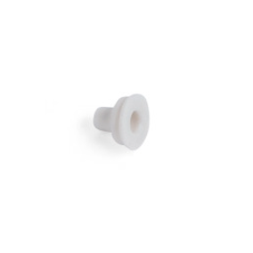 SA_LH-727023 Small white Tacta Mechanical Service Adjustment Cover with a center hole.