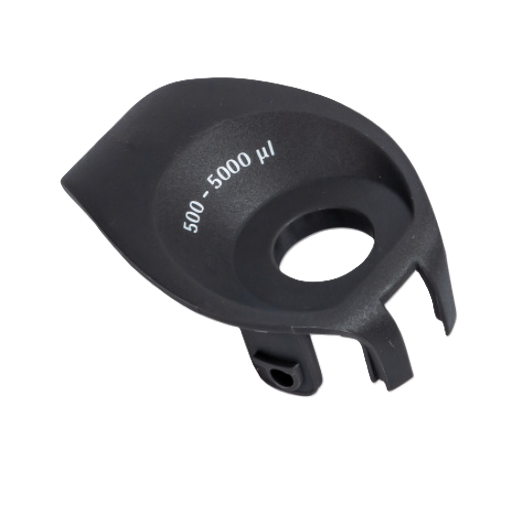 SA_LH-727030 Black Tacta Mechanical Handle Collar, Single Channel, 5000μL (Sartorius) pipette handle collar labeled 500-5000 μl.
