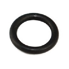 A Rainin Pipet-Lite O-ring for single channel 10mL pipettes, made of black rubber, shown from above and isolated on a white background.