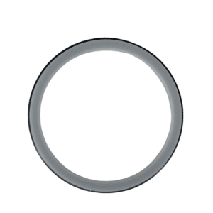 A Nichipet ECO Seal Ring & O-ring 5mL (Nichiryo), plain gray with a smooth finish, shown from above on a white background.