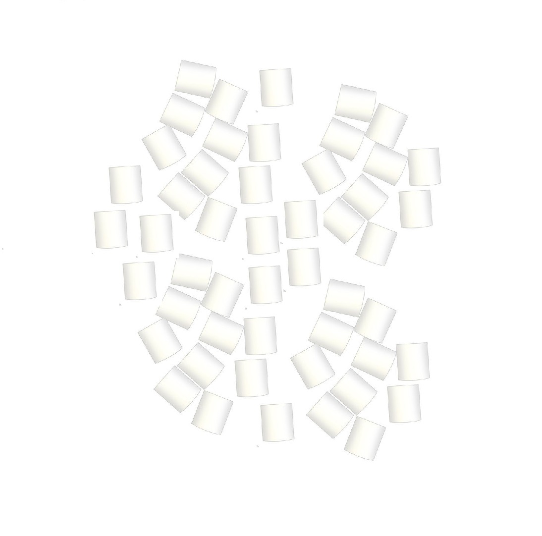 Labnet Filters, Single Channel, 5mL, shown loosely arranged in a circular pattern on a white background. The image features items from the Labnet Filters 5mL/10mL, 50 Pack (Labnet).