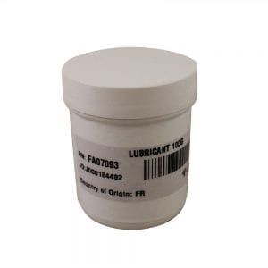 A white 100g plastic lubricant container with product info and barcode—perfect for maintaining the Finnpipette F2 Handle, Single & Multichannel, 5-50μL Universal (Thermo Scientific) performance.