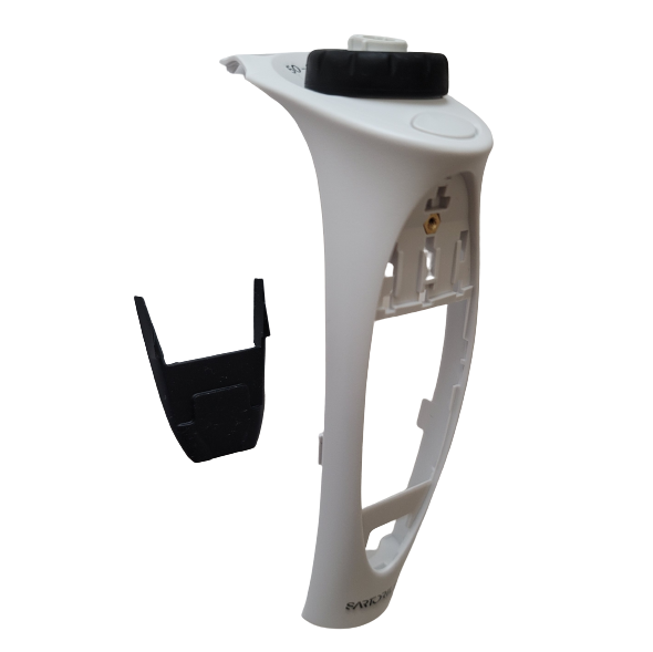 A white plastic device casing is shown next to a black Picus / Picus NxT Top Cover, 1000μL (Sartorius), both placed on a plain background.