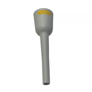 The Transferpette S Lower Part of Ejector, Single Channel, Older Version, 5-50μL (BrandTech) is designed for use with single-channel pipettes to ensure precise liquid handling in the 5–50 μL range.