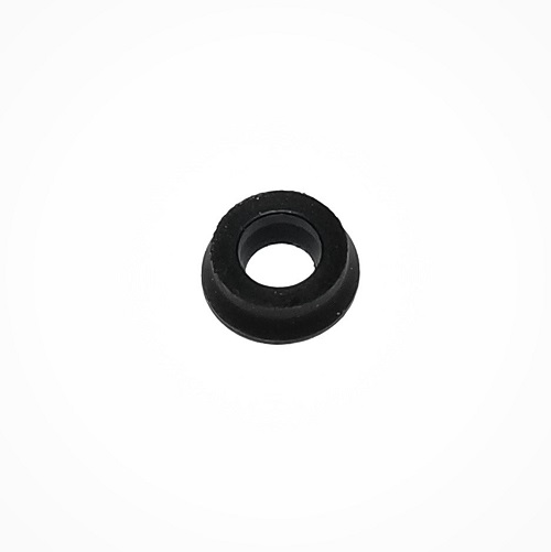 EP 4860414029 The Research Pro Piston Sealing Ring, Multichannel, 50-1200μL (Eppendorf), is a black rubber ring with a central hole, perfect for Eppendorf multichannel pipettes, displayed on a plain white background.
