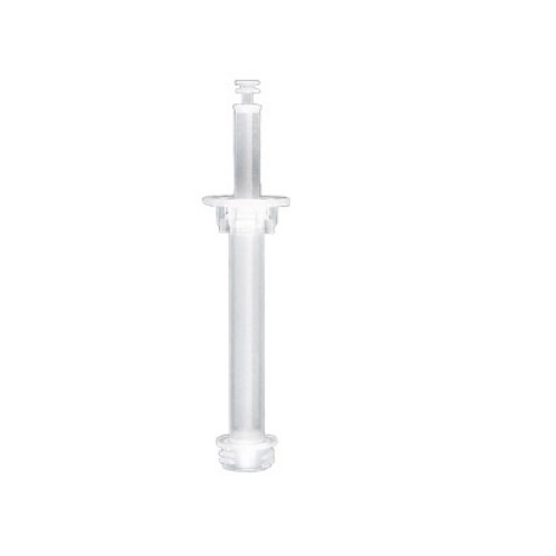 BT 704500 A clear, non-sterile 2mL plastic syringe without a needle, shown upright on a white background, for use with Brandtech seripettor or seripettor pro Dispensing Cartridges. Sold in 3 packs.