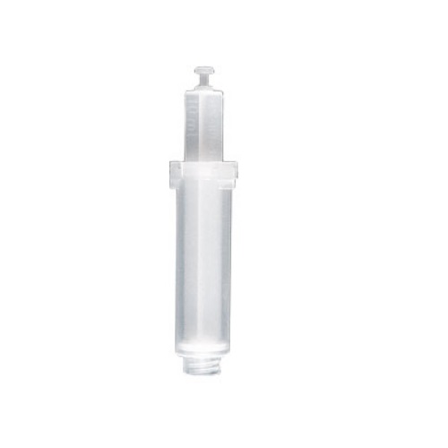 BT 704502 Non-sterile seripettor and seripettor pro Dispensing Cartridges, 10mL, 3 pack (Brandtech), feature a transparent cylindrical design with threaded ends, shown on a plain white background.