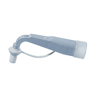 BT-707956_1 Tantalum fine tip discharge tube for Dispensette TA, 10mL (BrandTech), designed for precise, controlled liquid dispensing from container openings.