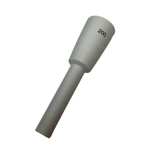 A blue plastic Reference 2 Ejector Sleeve, Fixed Volume, 200μL by Eppendorf is shown isolated on a white background.