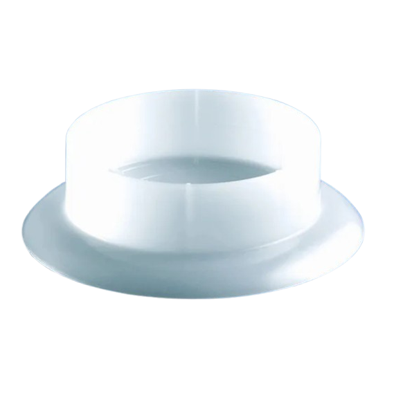 BT 23725 A transparent, cylindrical plastic part with a wide, flat rim is shown on a plain white background. Designed to fit the Base for 500mL Plastic Bottle (Brandtech) for optimal compatibility.
