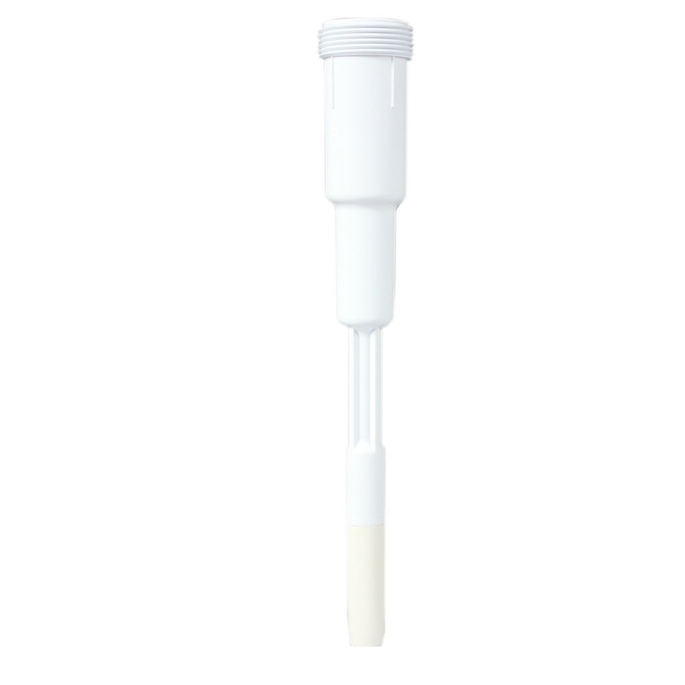 The Nichiryo / Oxford Nozzle Cylinder, 1000μL (Nichiryo) is a white plastic nozzle with a threaded top and elongated body, ideal for precise laboratory or industrial liquid handling up to 1000μL.