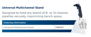 Gilson Universal Multichannel Pipette Stand