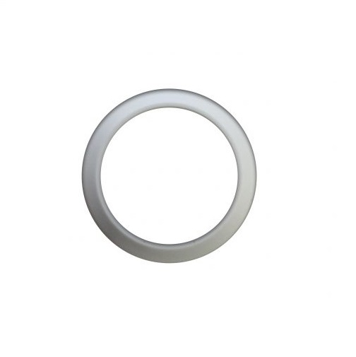 A white circular ring-shaped object with a smooth surface, resembling the Proline Plus Flange, Single and Multichannel, All Volumes (Sartorius), is centered on a plain white background.