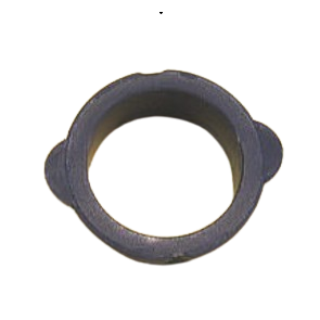 SA 726069 A black mLINE Tip Cone Locking Ring for Sartorius pipettes, suitable for all volumes up to 1000μL, features two small side tabs and is shown from above on a plain background.