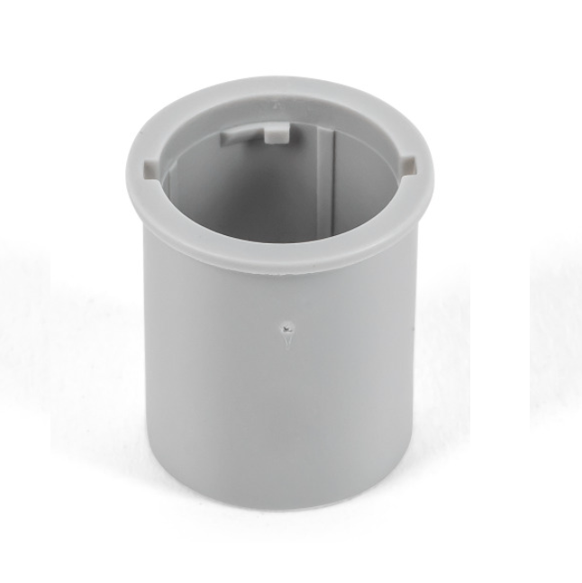 Gray cylindrical Proline Plus Spring Lock, Single Channel, All volumes up to 1000μL (Sartorius) component with internal notches at the top rim.