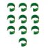Pipetman Coloris Identification Clips, Green, 10 Pack (Gilson)
