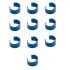 Pipetman Coloris Identification Clips, Blue, 10 Pack (Gilson)