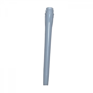 A white Pipetman M & Ultra Tip Holder, Lower Part (P200M/P300M/U200, Gilson), stands upright without a tip or refill against a plain background.