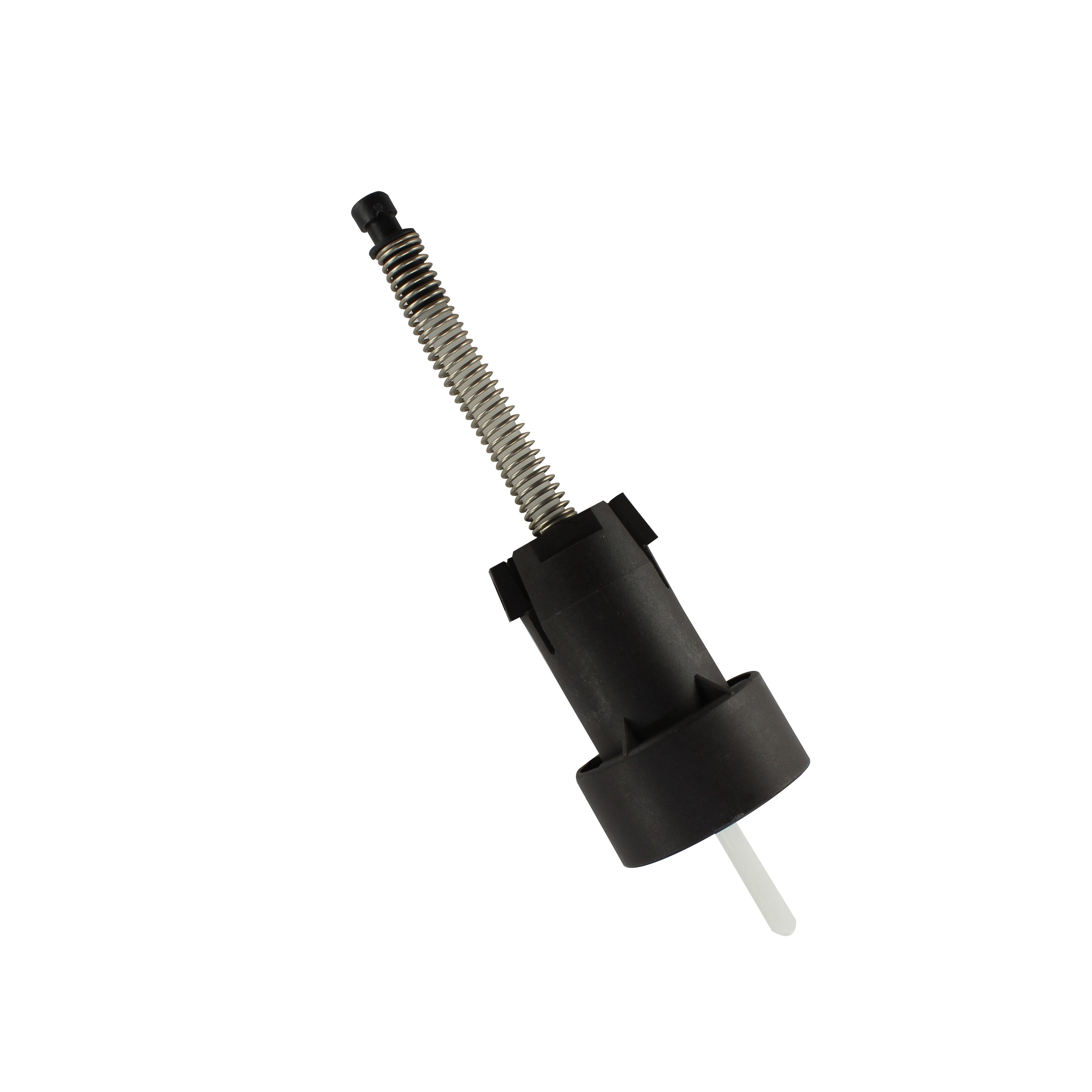 The Finnpipette Digital Classic Piston Assembly, 10mL (Thermo Scientific), is a black and silver spring-loaded plastic and metal plunger with a cylindrical base and white rod for 10mL capacity.