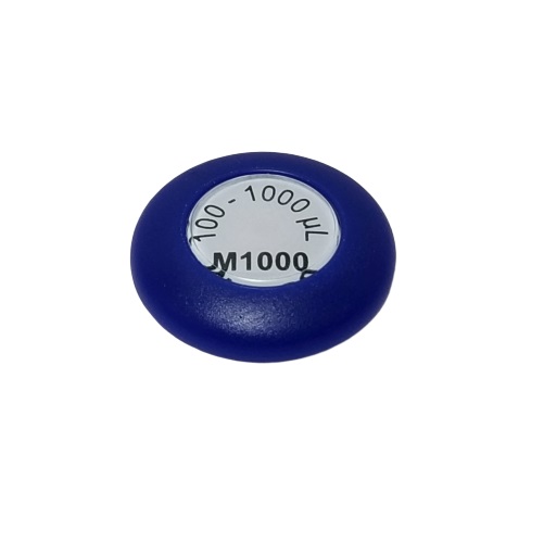 GI F148619 Microman Plunger Button, Blue, M1000 (Gilson)