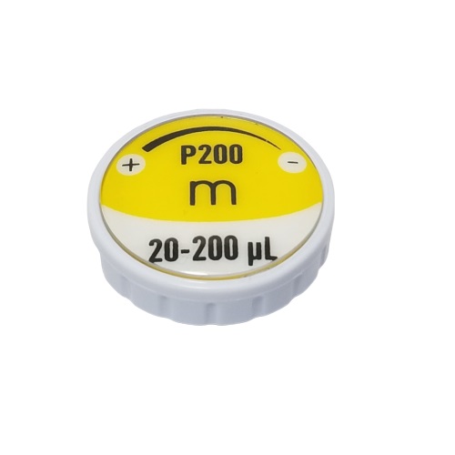 GI F807143 Pipetman M Button Assembly, Newer, P200M, P8X200M, P12x200M (Gilson)