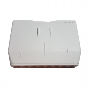 Front view of the Pipetman G Housing Kit, Multichannel, 8 Channel, 30-300μL (Gilson) shows multiple tip openings—ideal for use with an 8 channel multichannel pipette.