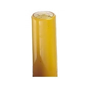 GI F14473 buttons A close-up of a single unlit yellow candle standing upright against a white background, evoking the color and simplicity of the Pipetman F Fixed, Plunger Button F2 (Gilson).