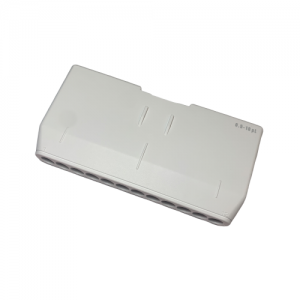 A white Pipetman L Housing Kit for 12-channel multichannel pipettes (0.5-10μL, Gilson) features twelve numbered openings and a volume marking of 0.5-10 μl on the tip rack cover.