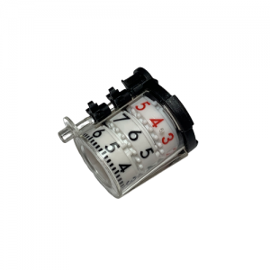 The Pipetman L Autoclavable Counter Assembly for P1000L and P5000L (Gilson) features rotating black and red numbered dials on a white background—perfect for tracking uses of your Gilson instruments.