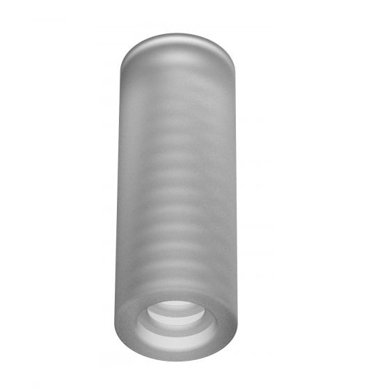 A cylindrical, frosted glass light fixture with a ribbed texture, resembling the Macroman New Version Pipette Adaptor (Gilson), viewed from beneath against a plain white background.