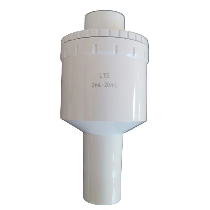 A dark blue Pipet-Lite XLS Tip Ejector Button for all volumes by Rainin, shown against a plain white background.