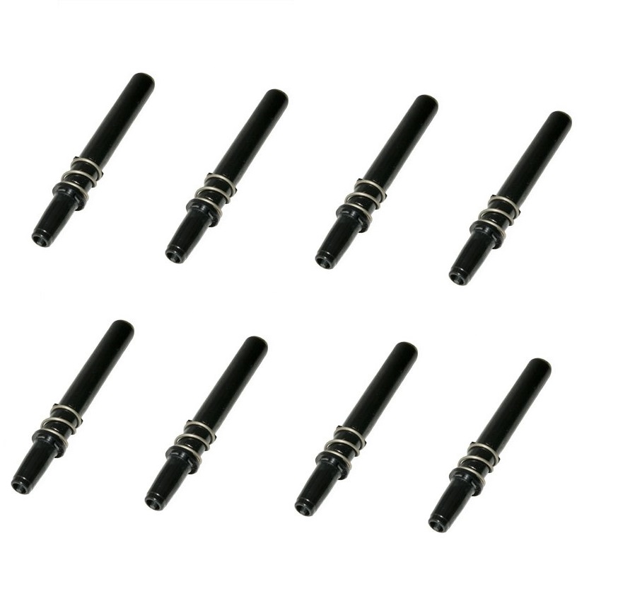 726100 Eight identical mLINE / Tacta Piston Assembly packs (8 Channel, 30-300μL, Sartorius) are arranged in two rows on a white background, evoking an 8 Channel configuration.