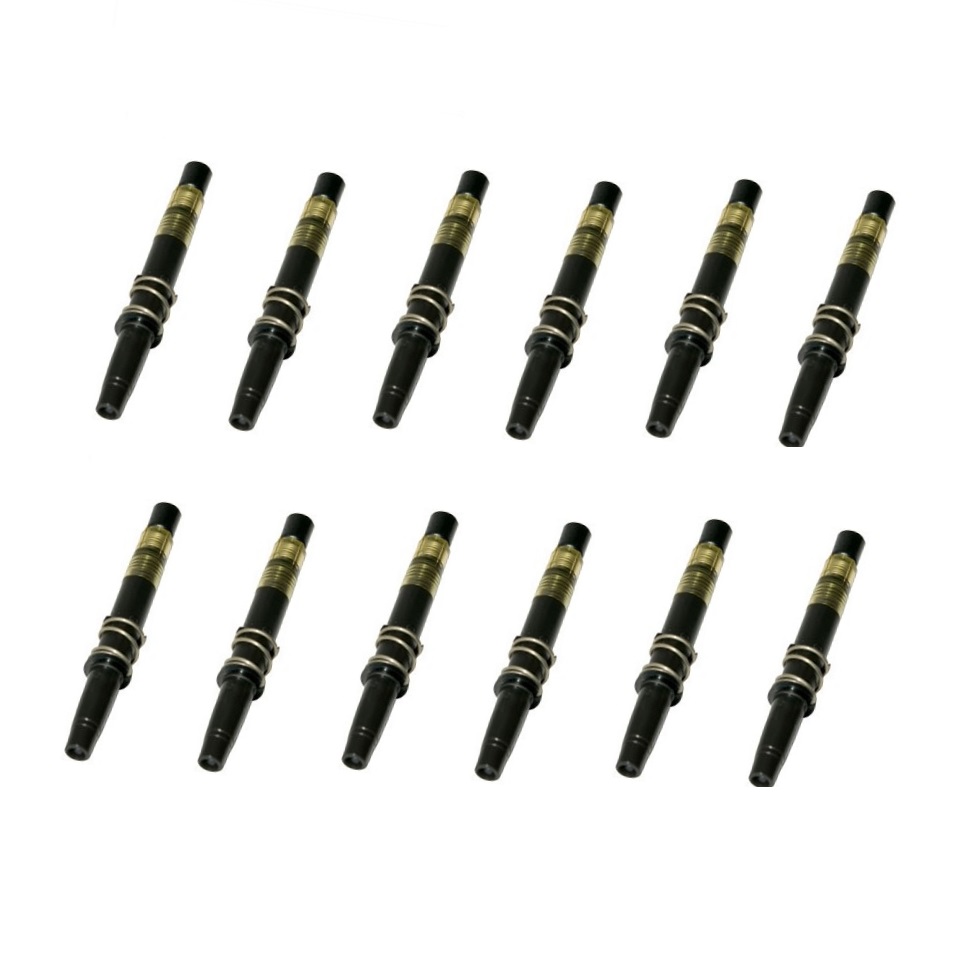 726118 Twelve identical mLINE / Tacta Piston Assembly Packs, 12 Channel, 10-100μL (Sartorius), are arranged in three rows on a white background.