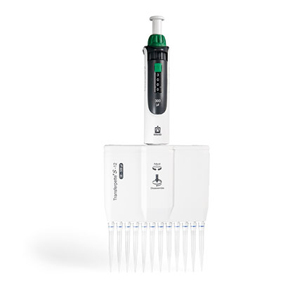 Transferpette S Pipette, Multichannel, 12 Channel, 30-300μL (BrandTech)