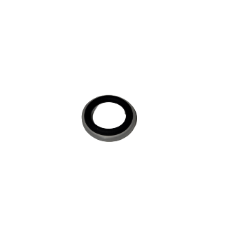 A small black washer from a Nichiryo / Oxford O-ring Set, 1000μL (Nichiryo), is centered on a white background.