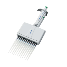 EP 3125000222 Research Plus Pipette, Multichannel, 12 Channel, Green, 120-1200μL (Eppendorf)