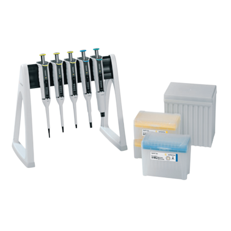 Tacta Mechanical Pipette 5-Pack Multipack, Single Channel, 10μL, 100μL, 200μL, 1000μL, 5000μL (Sartorius) MULTIPK26