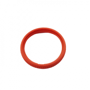 An orange, round Decoration Ring (Upgrade Version, 300μL) for Finnpipette F1 & F1-ClipTip by Thermo Scientific is shown against a white background.