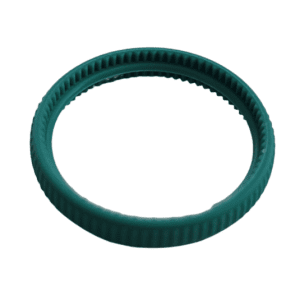 A green, circular, ridged plastic Finnpipette F1 Decoration Ring (Upgrade Version) by Thermo Scientific is shown against a white background.
