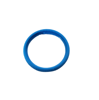 A blue, round Finnpipette F1 & F1-ClipTip Decoration Ring (Upgrade Version, Thermo Scientific) is shown against a white background.