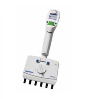 Xplorer Plus Move It Adjustable Tip Spacing Pipette, 4-Channel, Green, 50-1200µL (Eppendorf)