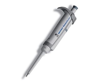 Research Plus Pipette, Single Channel, Fixed Volume, 10μL, Medium Gray (Eppendorf)